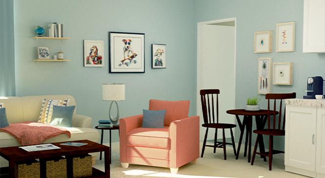 Photo of a living room at Weston Bridges