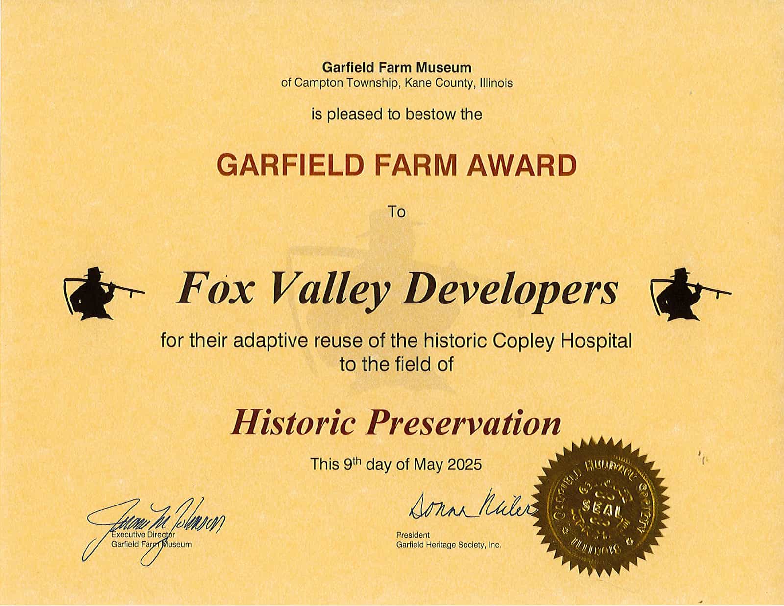 Garfield Farm Award